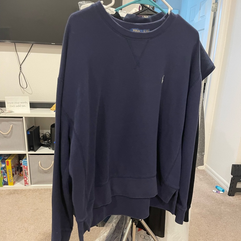 Navy blue sweatshirt
